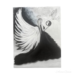 Reiki charged “Angel of Balance” oil painting