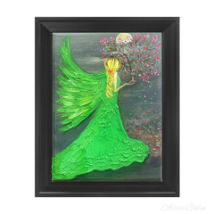 Reiki charged “Angel of Healing” oil painting Front