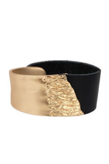 Luna Black & Gold Metal Bracelet